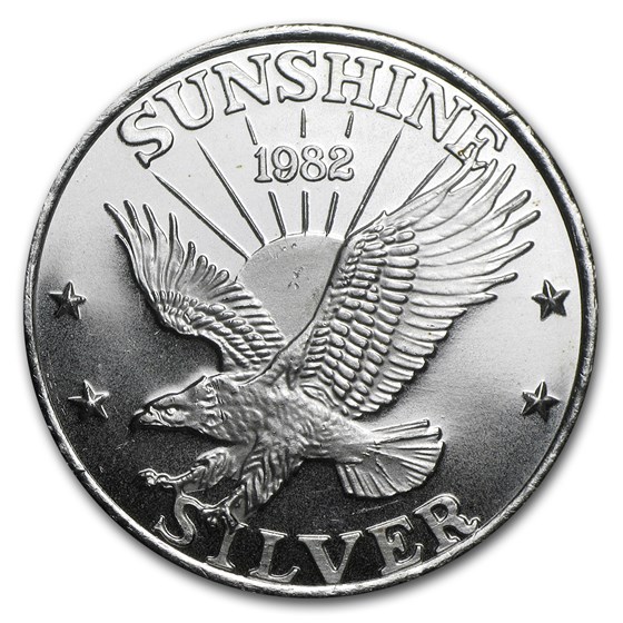 1 oz Silver Round - Sunshine Mining (Vintage, Dated) 1 oz Silver Round - Sunshine Mining (Vintage, Dated)